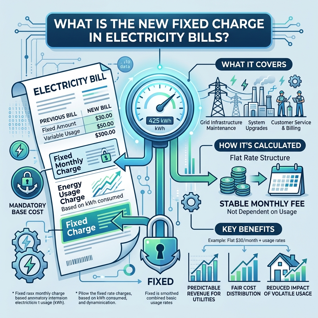What Is the New Fixed Charge in Electricity Bills? – Simple, Complete Explanation