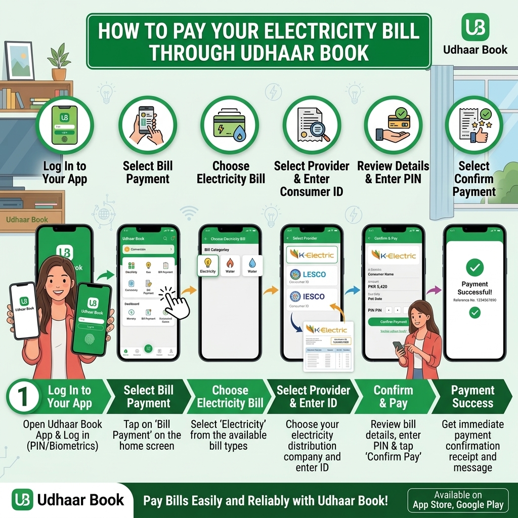 How to Pay Your Electricity Bill Through Udhaar Book