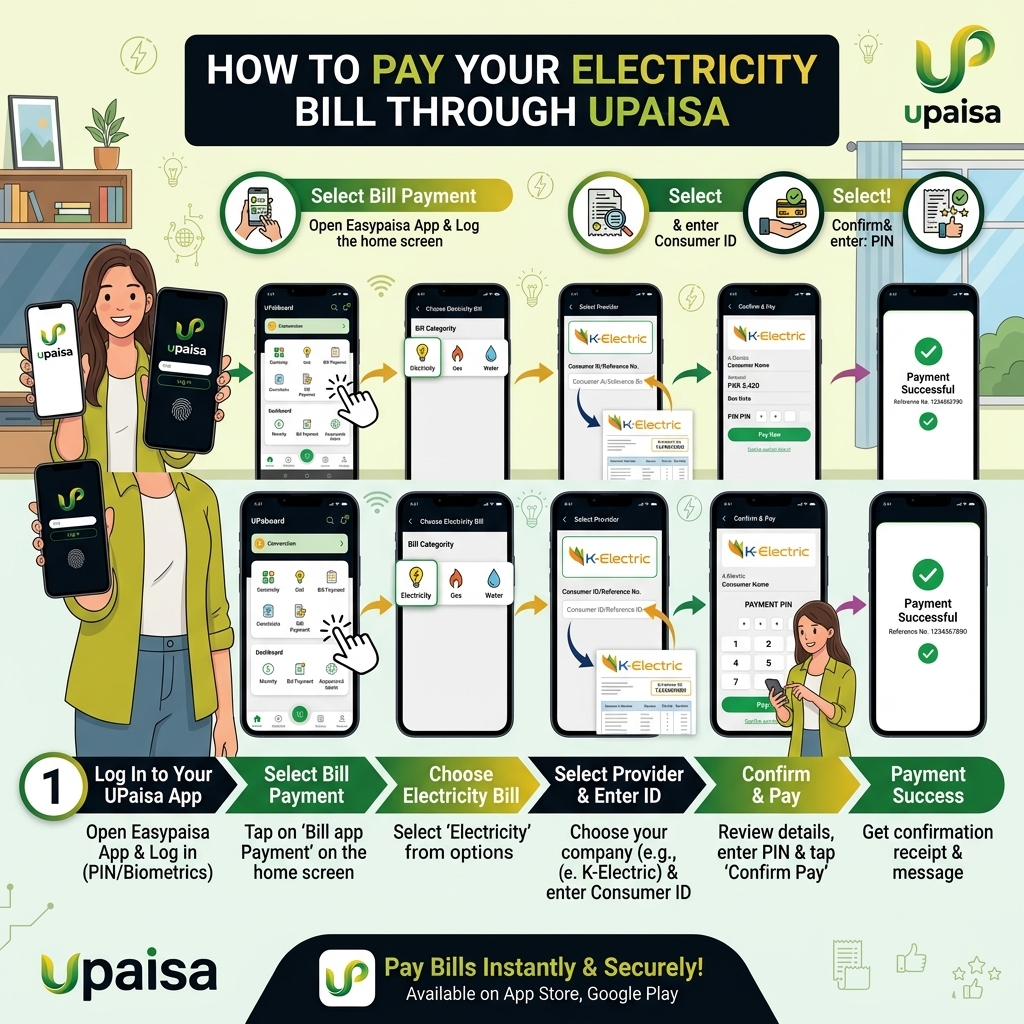 How to Pay Your Electricity Bill Through UPaisa